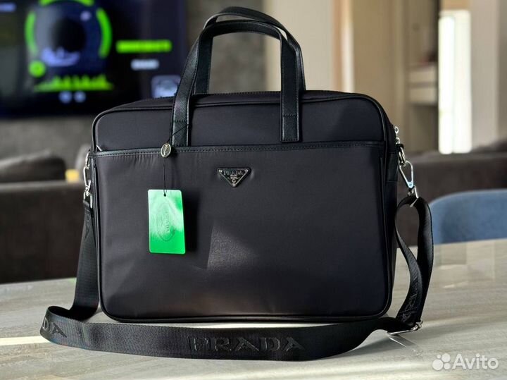 Сумка портфель под ноутбук или документы Prada