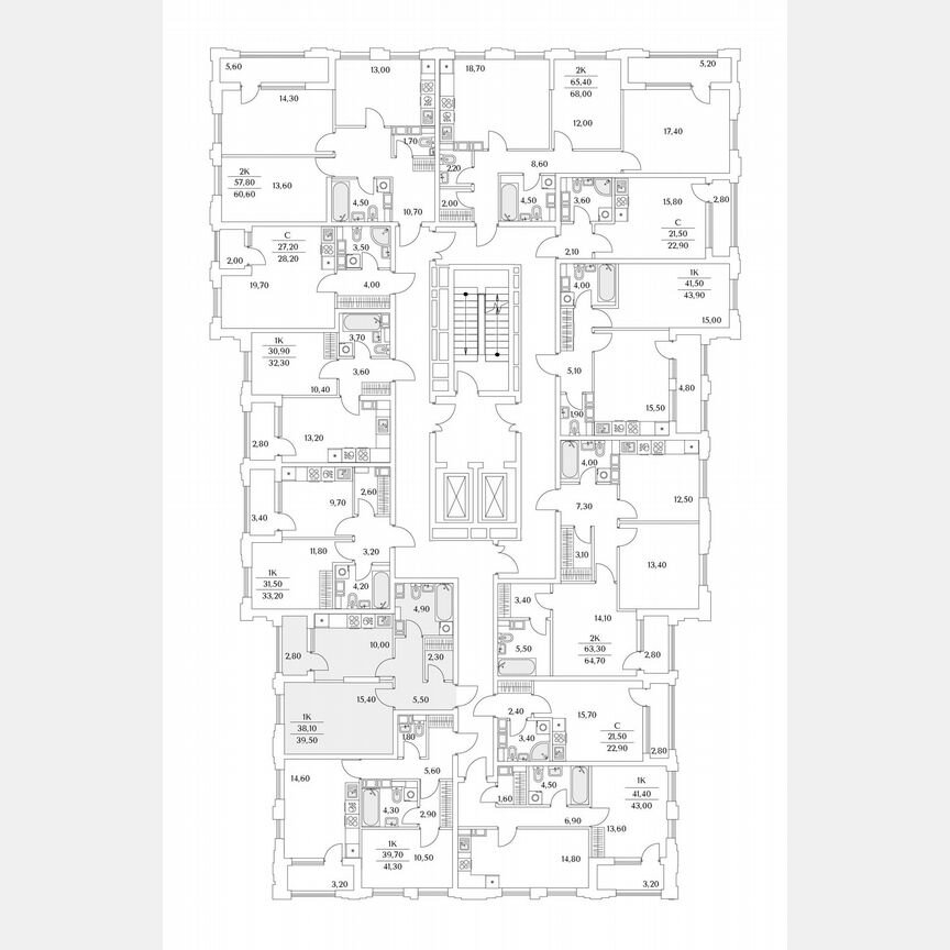 1-к. квартира, 19,5 м², 13/13 эт.