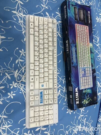 Игровая клавиатура defender white GK-172