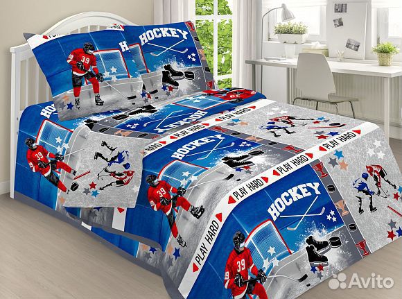 Белье постельное детское 1,5 сп (поплин)