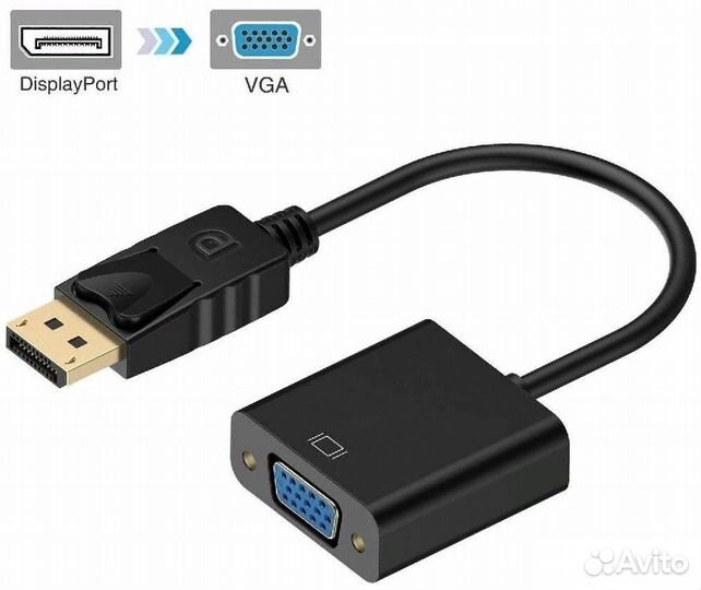 Переходник - Адаптер DisplayPort(M) - VGA(F)