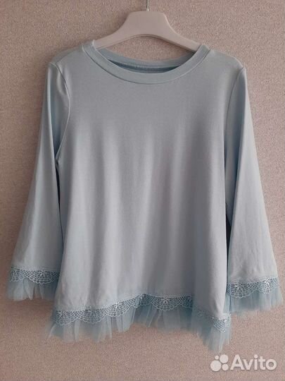 Блузка детская Гелио голубая