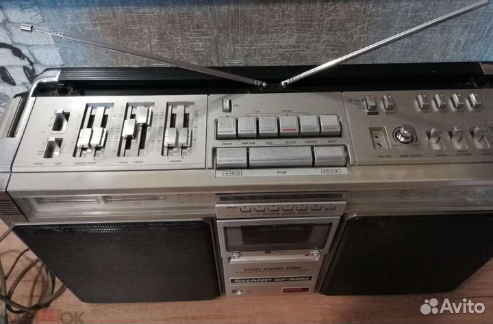 Магнитола Sharp 9494H Япония, Прекрасный звук