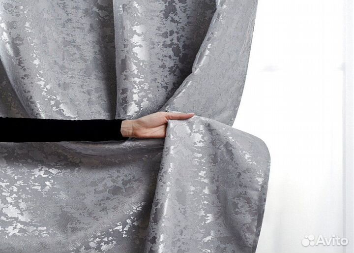 Шторы мрамор новые