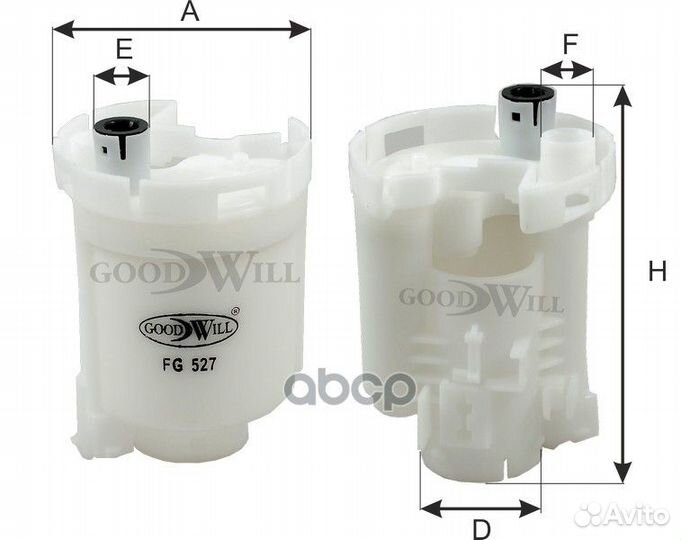 Фильтр топливный toyota Lexus, Corolla, Previa