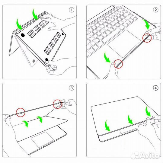Чехол пластиковый для MacBook Pro 13
