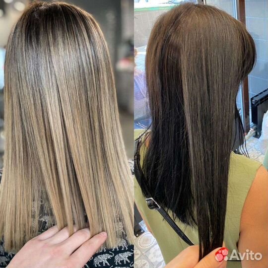 Окрашивание волос.Прикорневой обьем. Биозавивка