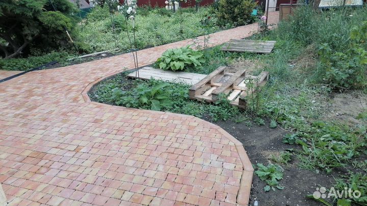 Благоустройство территории тротуарная плитка