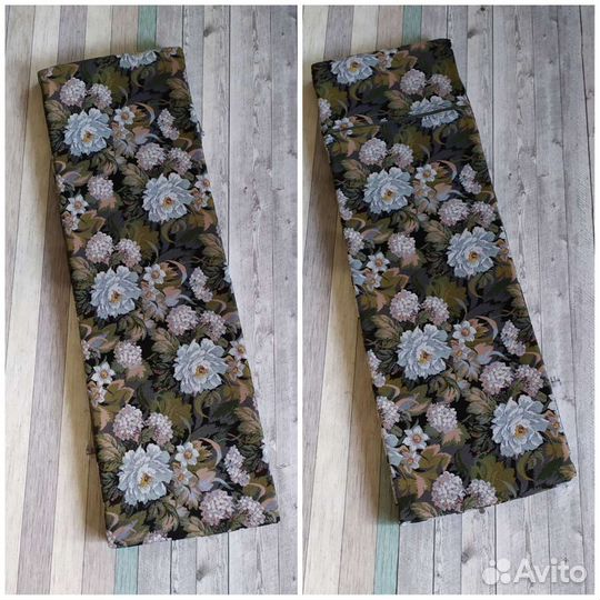 Гобеленовая подушка-сидушка для подоконника