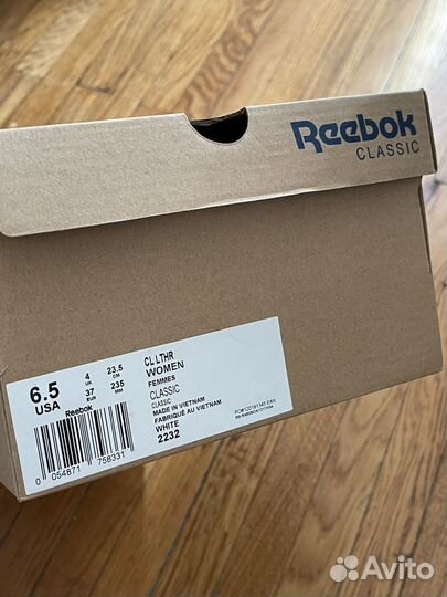 Кроссовки Reebok Classic Leather женские