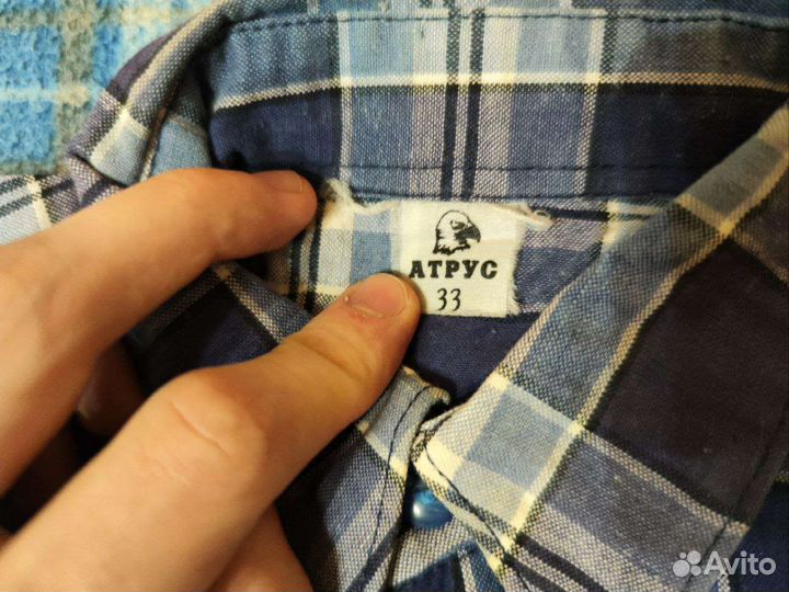 Рубашка в клетку детская