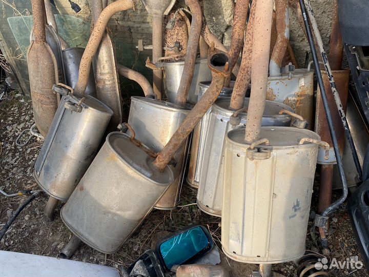 Задная банка глушителя хендай акцент