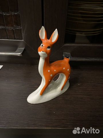 Статуэтка фарфор СССР Лань олень