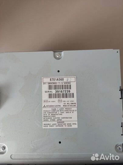 Магнитола mitsubishi asx