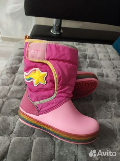 Сапоги для девочки crocs C10
