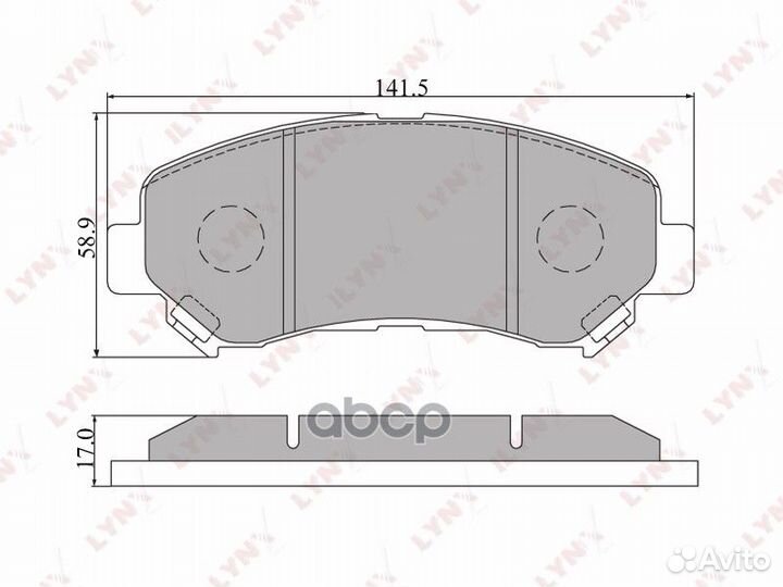 Колодки тормозные передние nissan Qashqai 07