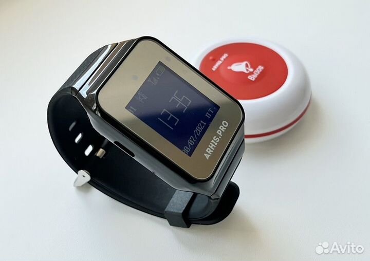 Кнопка вызова персонала, официанта и пейджер часы