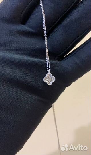 Подвеска Van Cleef Vintage Alhambra с бриллиантами