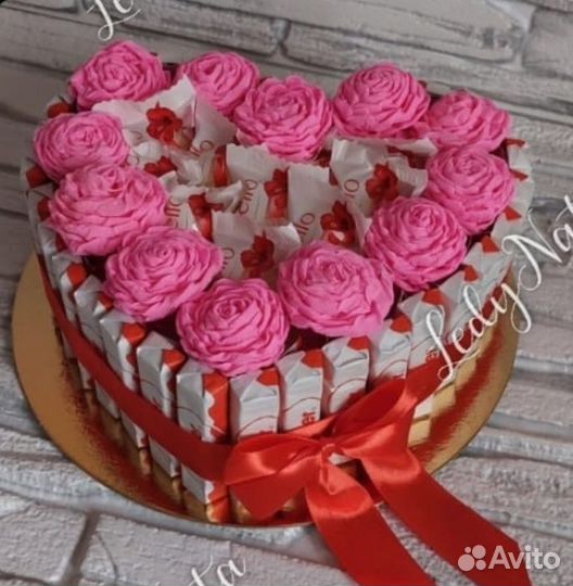 Сладкие букеты из конфет