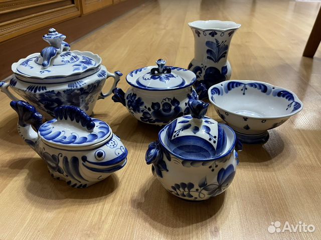 Гжель посуда