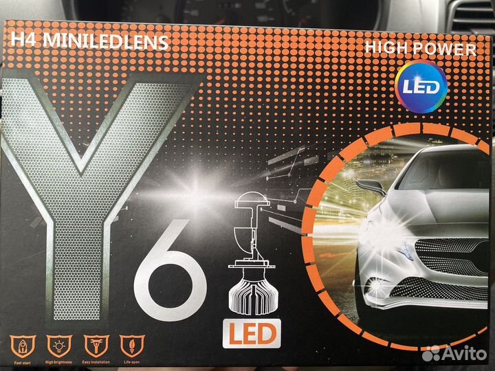 Лед лампы h4 LED Y6