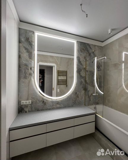 Зеркало с подсветкой для ванной