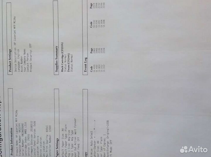 Мфу лазерный HP LaserJet MFP m134a