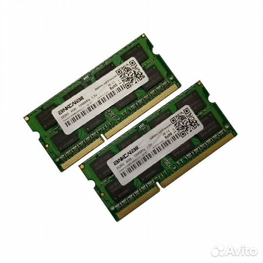 Б/у озу So-Dimm 8Gb PC3-8500, DDR3-1066, AnkoWall