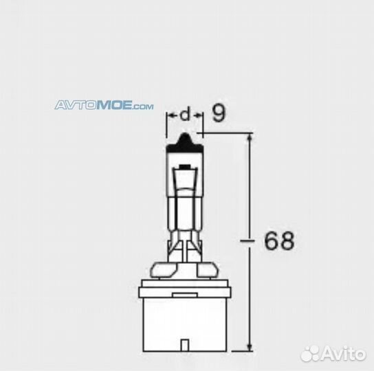Лампа H27W/1 (12V27W) (с прямым цоколем) 880 osram