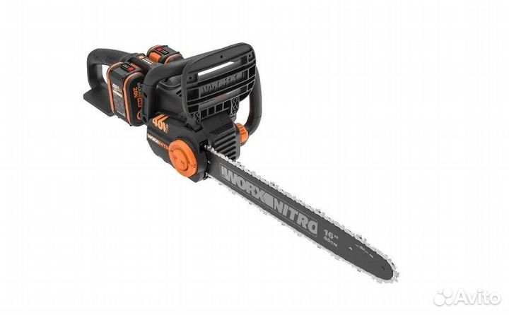 Цепная пила аккумуляторная worx nitro 40В