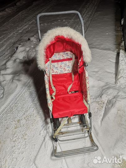 Коляска санки