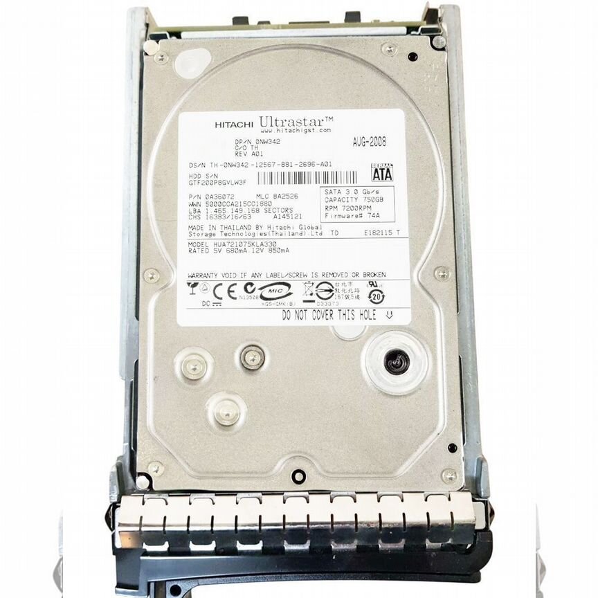 [NW342] Жесткий Диск Dell 750gb Sata2 3.5" Hdd Nw342