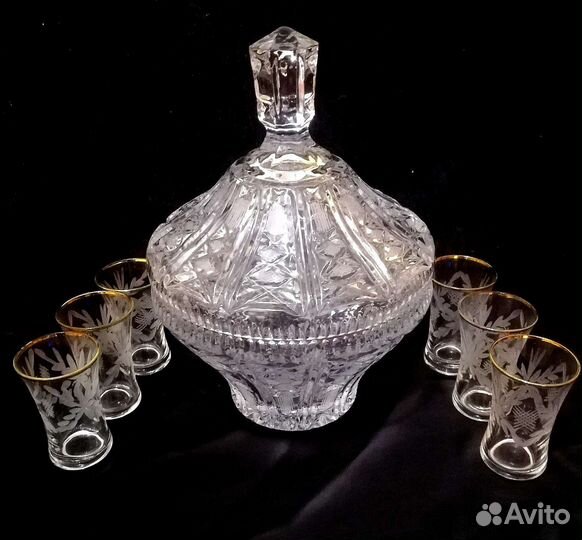 Хрусталь СССР Вазы с крышкой