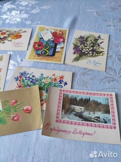 Открытки СССР 8 марта