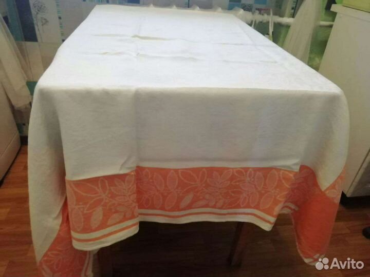 Скатерть лен СССР новая