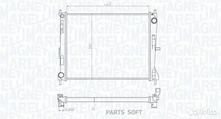 Magneti marelli 350213165300 Радиатор, охлаждения