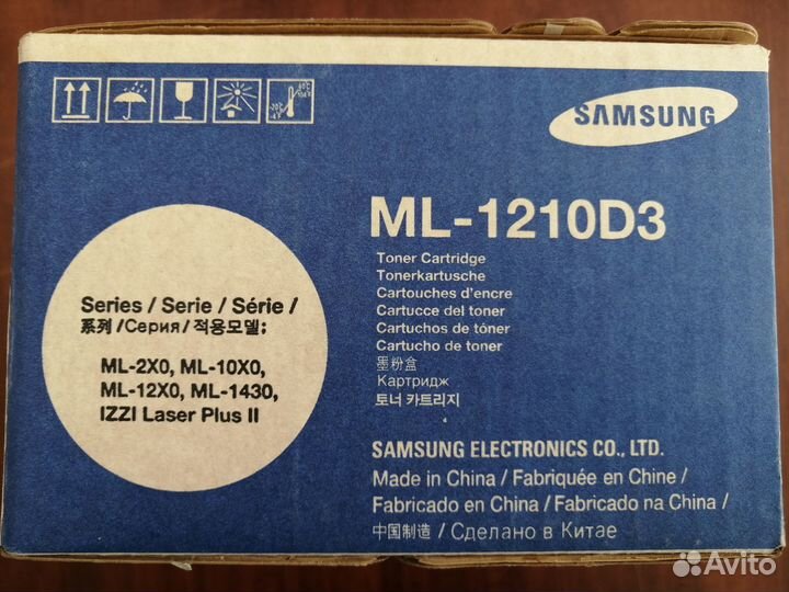 Картридж Samsung ML-1210D3, 2500, черный Оригинал