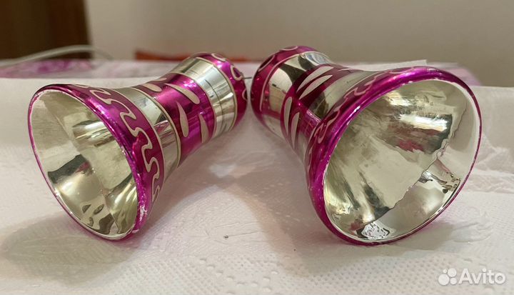 Елочные игрушки СССР, колокольчик, колокол