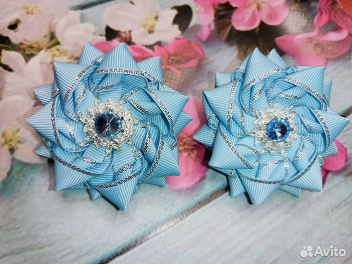 Бантики для волос ручной работы