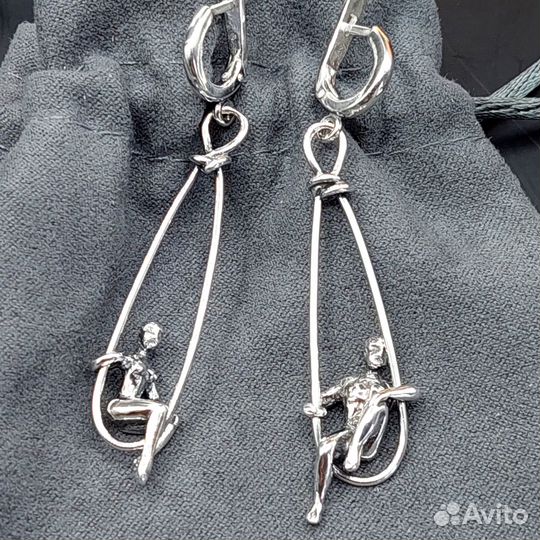 Серьги дизайнерские -Затейники