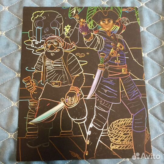 Набор гравюр (скретч-картины)