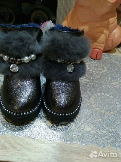 Новые зимние ботиночки 23 р-р для маленькой модниц