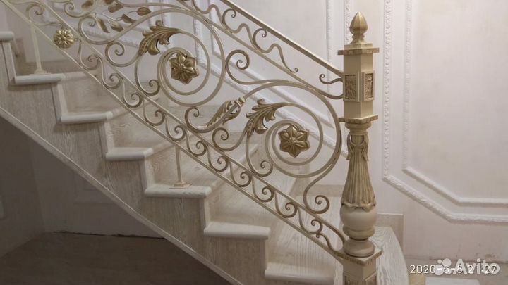 Кованые перила для лестницы