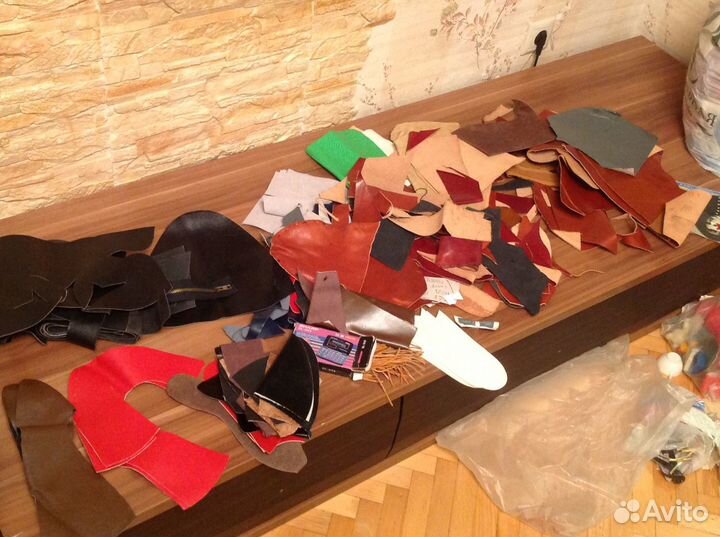 Обрезки натуральной кожи