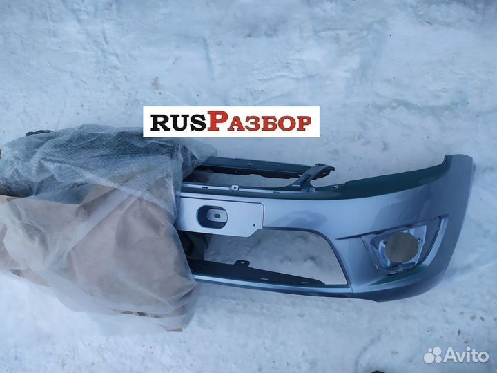 Бампер окрашенный в цвет Лада Гранта 2191 Голубой