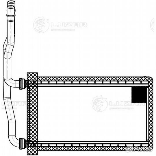 Радиатор отопителя Scania 6 (L,P,G,R,S-series) (16) (LRh 2810)