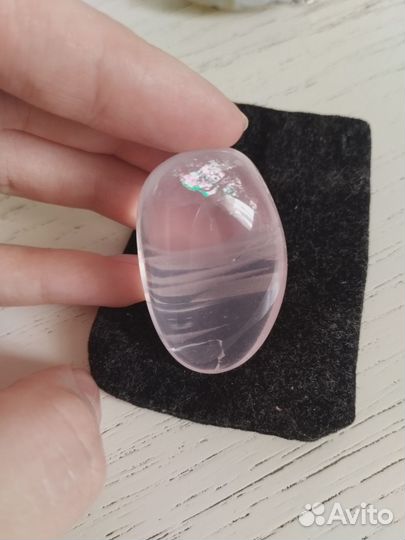 Срез/Спил радужного флюорита, полирован, 8 см/1 см