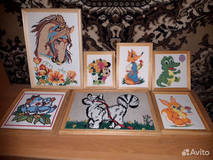 Вышивка крестиком готовая