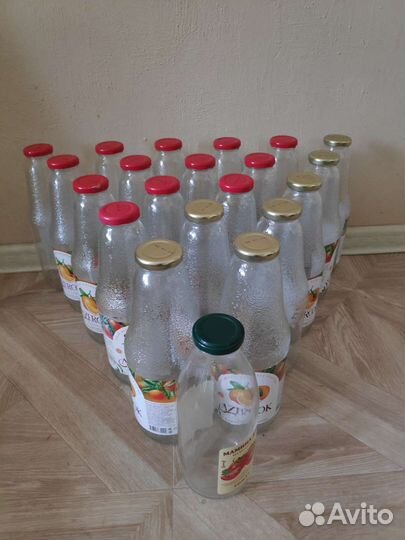 Закручивающиеся бутылки для компота 1 л