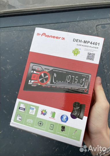 Магнитола для авто Pioneer с Bluetooth